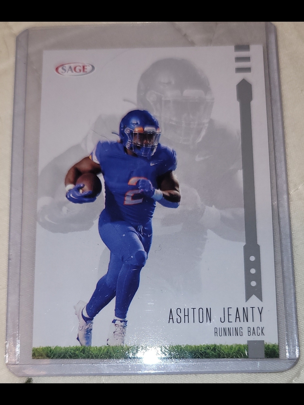 Sage Ashton Jeanty RC Football Card - Royal Blue